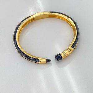 Creative Pencil Cuff <strong>Bangle</strong> for Women <strong>Copper</strong> 18K Gold Plated Colorful Cubic Zirconia Open Bracelet Unique Teacher Jewelry Gift - Product Image 5