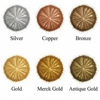 LEQU Ensembles de pigments en poudre métalliques faits à la main de haute qualité, 6 couleurs, pour l'artisanat, les décorations, les œuvres d'art