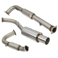 Échappement arrière N1 en acier inoxydable pour Mitsubishi Eclipse Talon 1995-1999 avec embout de silencieux de 4,5 pouces