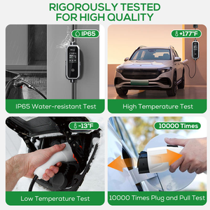 เครื่องชาร์จรถยนต์ไฟฟ้าแบบเร็วสำหรับใช้ในบ้าน รุ่นใหม่ KED 32A 7KW ชนิดที่ 1 SAE J1772 แบบพกพา ใช้พลังงานแสงอาทิตย์ มาตรฐาน IP65 แรงดันไฟฟ้า 220V รับประกัน 1 ปี - Product Image 5