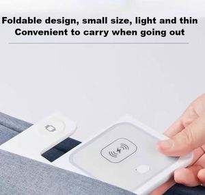 Support de chargeur 15W pliable pour bureau, support de charge sans fil pliable et portable pour la maison, le bureau et les voyages - Product Image 4