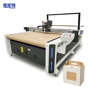 Máquina de corte de cajas de cartón con herramienta de corte en V y cortadora plana CNC REMEYA para cartón corrugado de 3 capas, flauta B, 25 mm de grosor, troquelado FEFCO - Product Image 1
