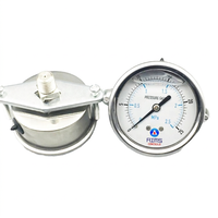 Hot Sale 100 BAR Stainless Steel Manometer Bracket Pressure Gauge DN15 Boiler for Air Water High Quality AIMS Controls 1 Year