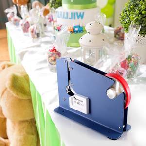 آلة ختم الأكياس بالشريط اللاصق مخصصة، جهاز تثبيت وقطع وتوزيع الغراء، آلة ختم الأكياس من الفولاذ المقاوم للصدأ مع أداة تشذيب - Product Image 6