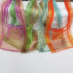 Bolsa de Organza Translúcida Personalizada, Bolsas de Compras, Bolsos de Mano de Moda, Bolsa de Regalo de Material de Organza - Product Image 4