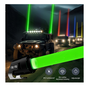 เสาอากาศ LED แบบใหม่ สีเขียว น้ำเงิน เหลือง ขาว พร้อมไฟธงสี  กันน้ำระดับ IP67  ลำแสงเลเซอร์ 15W - Product Image 1