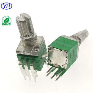 Mới ban đầu tùy chỉnh 9mm rk097 dọc PCB gắn kết chuyển đổi quay chiết với chuyển đổi 5K 10K 20K 50k 100k trung tâm bấm vào - Product Image 5