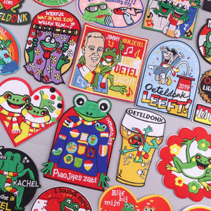 ตราสัญลักษณ์อีเทลดอนก ประเทศเนเธอร์แลนด์ แบบรีดติดเสื้อผ้า ปักลาย DIY รูปกบ สำหรับงานคาร์นิวัลเนเธอร์แลนด์ ป้ายเย็บติดเสื้อผ้า - Product Image 2