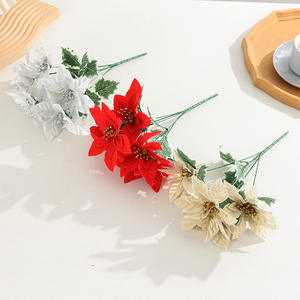 कृत्रिम क्रिसमस फूल घर सजावट गहने घर सजावट कृत्रिम फूल - Product Image 2