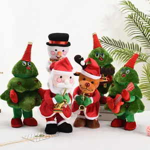 Dekorasi Natal Kualitas Tinggi Hadiah Menyanyi dan Menari Pohon Natal Menari Mainan Musik