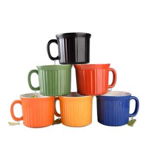 Promoción <span class=keywords><strong>de</strong></span> Tazas y Jarras <span class=keywords><strong>de</strong></span> Porcelana Ecológicas con Acabado Color Café, 300 ml, con Diseño Moderno - Product Image 4