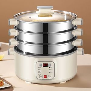 Cuisinière électrique multifonctionnelle pour cuire à la vapeur, faire bouillir, mijoter, frire et faire sauter ; marmite électrique intelligente avec minuteur et - Product Image 1
