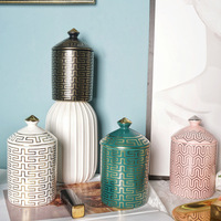 Boîte cadeau personnalisée de luxe, décor de maison, rangement en céramique, pot en porcelaine, bougie parfumée
