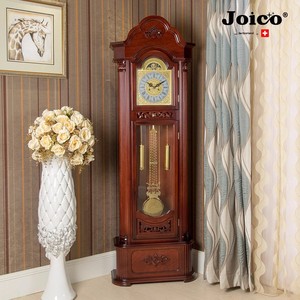นาฬิกาตั้งพื้น JOICO ไม้เนื้อแข็ง แบบลูกตุ้มแนวตั้ง อนาล็อก วินเทจ เรียบง่าย สไตล์ยุโรป เครื่องกล บอกเวลา ชั่วโมง สำหรับห้องนั่งเล่นสมัยใหม่ - Product Image 4