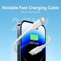 Câble USB Vention USB 2.0 C vers L 3A, câble de charge rapide USB pour téléphone