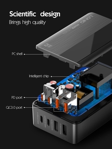 LDNIO A4809C Nuevo cargador GaN PD 100W con pantalla de voltaje Tipo C Adaptador de puerto de carga múltiple Cargadores Gan de escritorio de carga rápida - Product Image 4