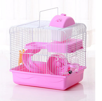 Nouvelle arrivée Cage à hamster à double étage Château Villa luxueuse Nid pour hamster