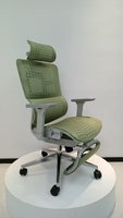 Accoudoir ergonomique réglable noir Fauteuil roulant auto-rotatif à dossier haut Chaise de bureau 4D en maille intégrale de luxe