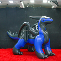 Costume gonflable portable de style anime Dragon Bleu Zénith pour cosplay, Comic Con et performance – Design Kawaii, Matériau durable