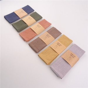 <strong>Kitchen</strong> Table Placemat Solid Color Linen <strong>Napkin</strong> Tea Towel - Product Image 1