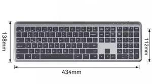 Custom Rechargeable Ergonomic Multi Paired <b>bluetooth</b> 2.4g Curved <b>Keyboard</b> <b>bluetooth</b> <b>Keyboard</b> with Arabic Alphabet - Product Image 6