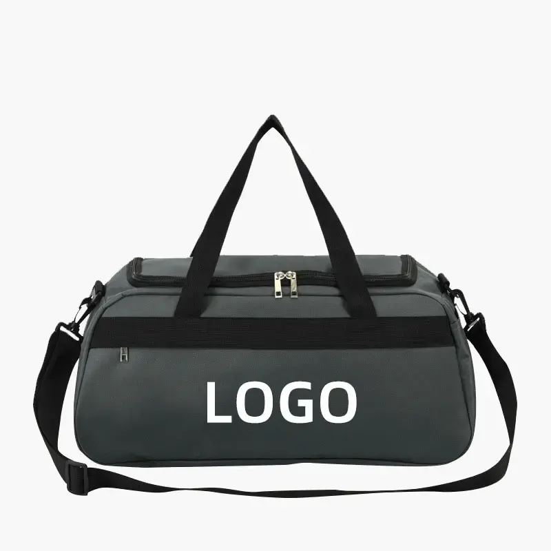 กระเป๋าเดินทางผ้าแคนวาสสำหรับผู้ชายและผู้หญิงกระเป๋าสะพายข้างผ้าใบออกแบบโลโก้ได้ตามที่ต้องการ