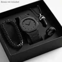 Reloj de Pulsera para Hombre 2026, de Lujo Ligero, Minimalista, de Alta Gama, con Correa de Silicona, Esfera Negra Grande, Manecillas Analógicas