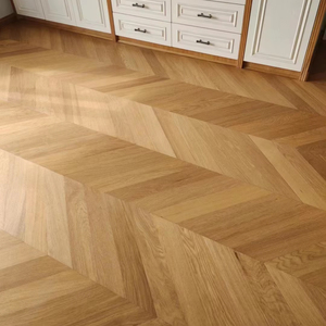 Parquet à pointe hongroise Parquet européen massif en bois de chêne Chevron - Product Image 2