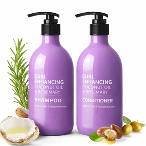 Ensemble <span class=keywords><strong>shampoing</strong></span> et après-<span class=keywords><strong>shampoing</strong></span> pour <span class=keywords><strong>cheveux</strong></span> bouclés à <span class=keywords><strong>l</strong></span>'huile de coco, sans sulfate, hydratant, pour <span class=keywords><strong>cheveux</strong></span> ondulés, réduit les frisottis, répare les <span class=keywords><strong>cheveux</strong></span> - Product Image 1