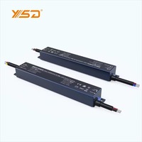 YSD 100W Mini LED Driver Alimentation Mince Étroit En Aluminium Étanche IP67 CE ROHS Certifié AC-DC 110V Entrée 24V Bande Unique