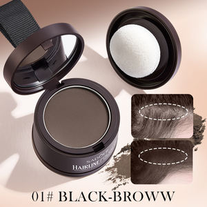 Polvo para la línea del cabello SADOER, color marrón oscuro, para rellenar y definir la línea del cabello en la frente - Product Image 3