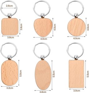Portachiavi Souvenir di Fattoria AU in Legno Grezzo per Incisione Laser Nomi Animali, Artigianato Fai-da-te per Bambini, Regalo Rurale, Vendita all'Ingrosso - Product Image 2