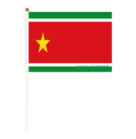 Drapeau de la Dominique, petit drapeau portable résistant aux intempéries en polyester pour la décoration de table, les événements scolaires, les matchs de football, les défilés, les célébrations