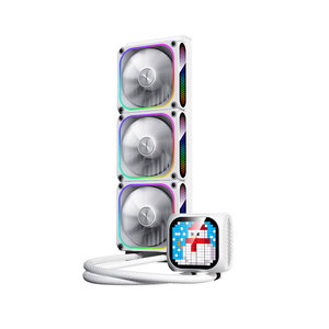 Refroidisseur de processeur haute vitesse <span class=keywords><strong>Aigo</strong></span> Rubik's 360, dissipateur thermique en cuivre, roulement à bain d'huile, LED ARGB, système de refroidissement par eau 360 pour boîtier d'ordinateur (PWM) - Product Image 6