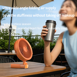 Hxtc88 Ventilateur portable pliable personnalisé haute vitesse d'été 4000mAh KC USB rechargeable, mini ventilateur de table personnel pliable à main - Product Image 4