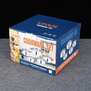 Olla antiadherente extraíble <span class=keywords><strong>de</strong></span> acero inoxidable para galletas, sartén <span class=keywords><strong>de</strong></span> 24cm, 12 unidades, juego <span class=keywords><strong>de</strong></span> galletas para regalo <span class=keywords><strong>de</strong></span> fiesta - Product Image 5