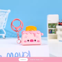 Porte-clés Kawaii Série Capybara pour Garçons et Filles, Dessin Animé Panda Grille-pain Pince Jouet Anime, Porte-clés Personnalisé en Gros