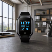 Montre connectée senior à succès avec appel vidéo SOS, suivi de santé, rappel de médicaments, 4G Android 8, GPS pour personnes âgées