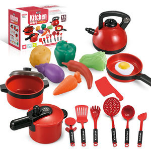 Juego de Juguetes de Cocina para Niñas, Vajilla de Juguete, Juego de Mesa para Bebés, Juguetes de Plástico para Niños - Product Image 1
