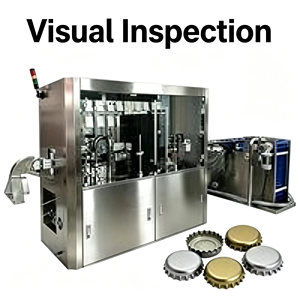 Machine d'inspection visuelle des bouchons de bouteilles <span class=keywords><strong>en</strong></span> <span class=keywords><strong>ligne</strong></span> avec fonction de tri et de rejet automatiques, détecte les points noirs, les bris et les déviations de taille - Product Image 4