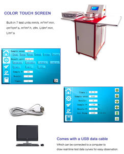 Testeur de perméabilité à l'<span class=keywords><strong>air</strong></span> numérique pour tissus textiles de laboratoire Liyi - Product Image 2