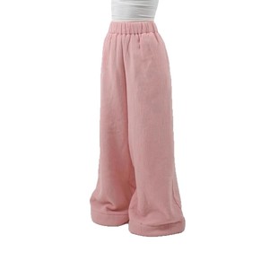 European and American Women's <strong>Pants</strong> Winter Warm <strong>Wool</strong> <strong>Pants</strong> Casual Wide Drawstring Street Women's Clothing Designer Customization - Product Image 3