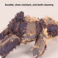 Jouet à mâcher pour chien en peluche écologique, résistant aux morsures, indestructible, pour la dentition et le nettoyage dentaire