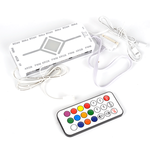 Controlador <span class=keywords><strong>de</strong></span> ventiladores ARGB PWM para refrigeración <span class=keywords><strong>de</strong></span> computadora con control remoto inalámbrico, controlador <span class=keywords><strong>de</strong></span> ventiladores magnéticos ARGB para computadora - Product Image 3