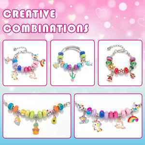 2025 Premium DIY Girls <b>Bracelet</b> <b>Making</b> <b>Kit</b> Colorful <b>Beads</b> Stainless Steel Jewelry Set Trendy Handbag-New Jewelry <b>Making</b> Toys - Product Image 5