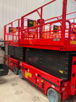 Plateforme élévatrice à ciseaux 8m/10m sans entretien, autopropulsée, à fonctionnement stable avec système de protection contre l'inclinaison pour projets de construction