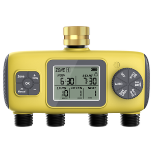 เครื่องตั้งเวลารดน้ำต้นไม้แบบดิจิตอลที่เป็นมิตรกับสิ่งแวดล้อมสายยางรดน้ำพร้อมจอแสดงผลปุ่มตั้งง่ายและการออกแบบให้กันรั่ว - Product Image 1