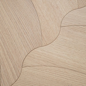 Plancher en <span class=keywords><strong>bois</strong></span> d'ingénierie en chêne d'Amérique du Nord brossé naturellement, motif « grandes feuilles », pour parquet géométrique et revêtements de sol artistiques - Product Image 2