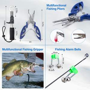 <span class=keywords><strong>Goture</strong></span> <span class=keywords><strong>Canne</strong></span> à pêche télescopique et moulinet Combo Travel Carbon Fiber Pole Spinning Reels Line Lure Kit Carrier Bag - Product Image 5