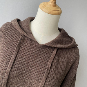 Jxwatcher Casual Two Pieces Wide Leg Pants Ladies Hooded Sweater <strong>Coat</strong> Fall <strong>Winter</strong> Custom Wool Knit Pants Sweaters <strong>Sets</strong> for Woman - Product Image 3